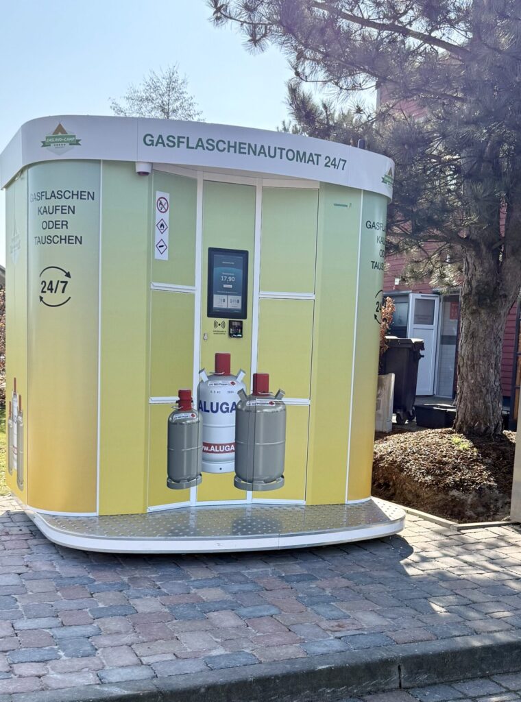 Gasflaschen-Automat (24/7) im Emsland-Camp