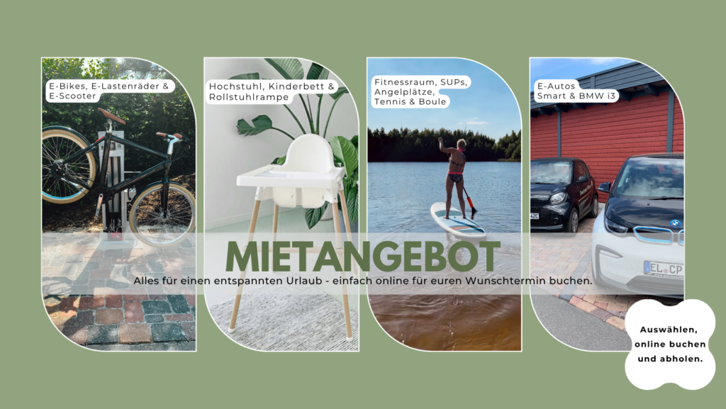 Vermietung Räder, Autos und mehr im emsland-camp